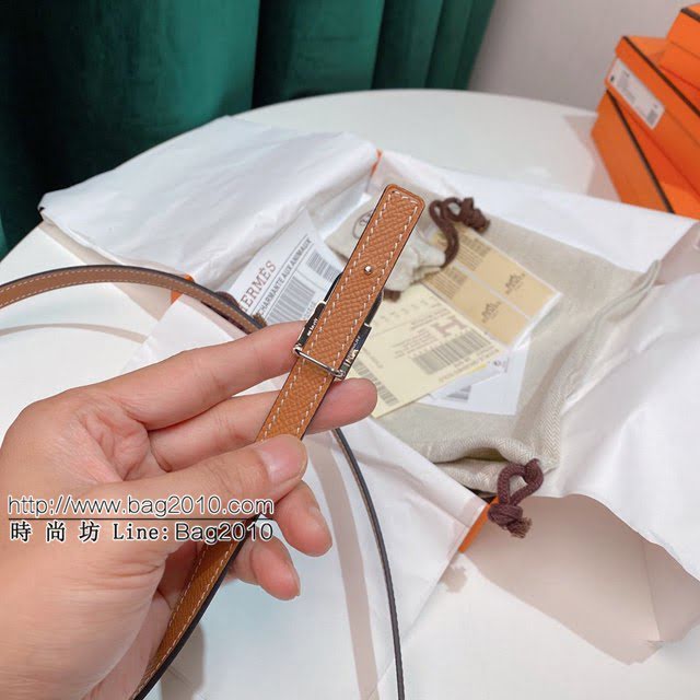 HERMES女士皮帶 愛馬仕經典扣雙面Epsom皮腰帶  jjp1986